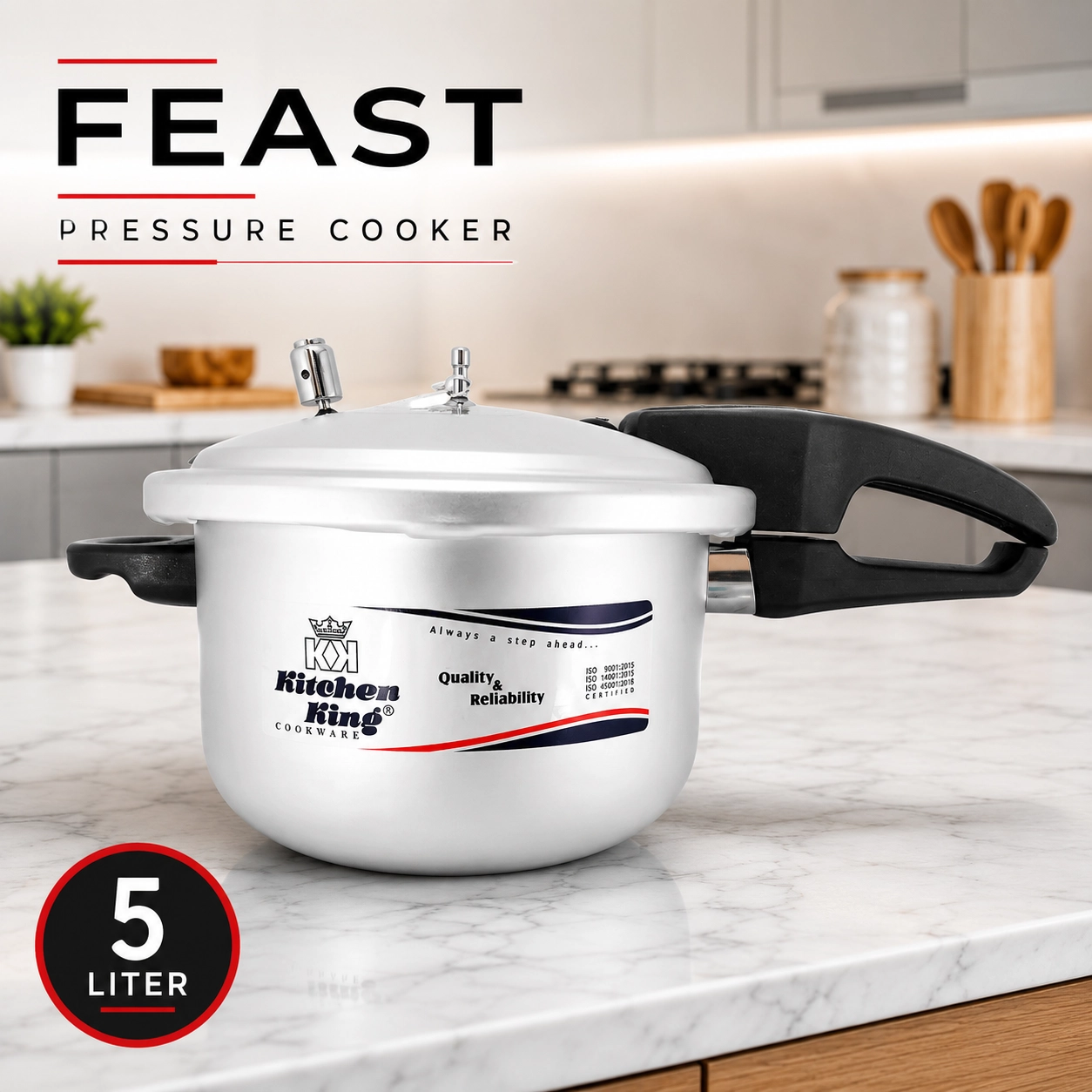 Kitchen King 5L Feast  Pressure Cooker