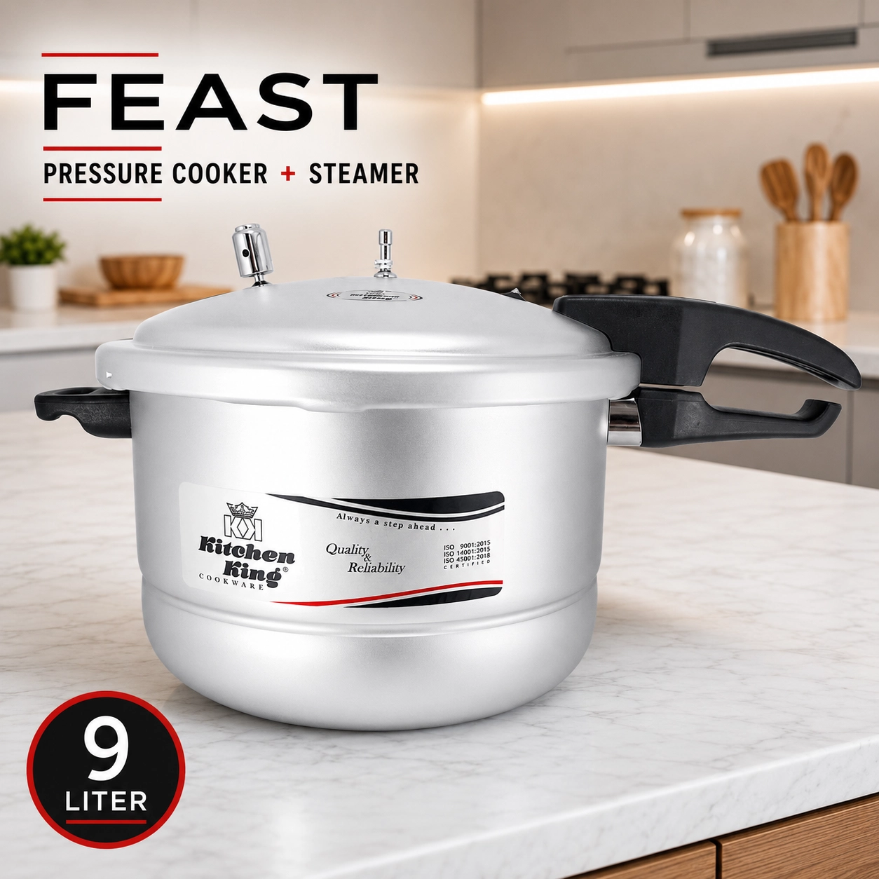 Kitchen King 9L Feast Pressure Cooker